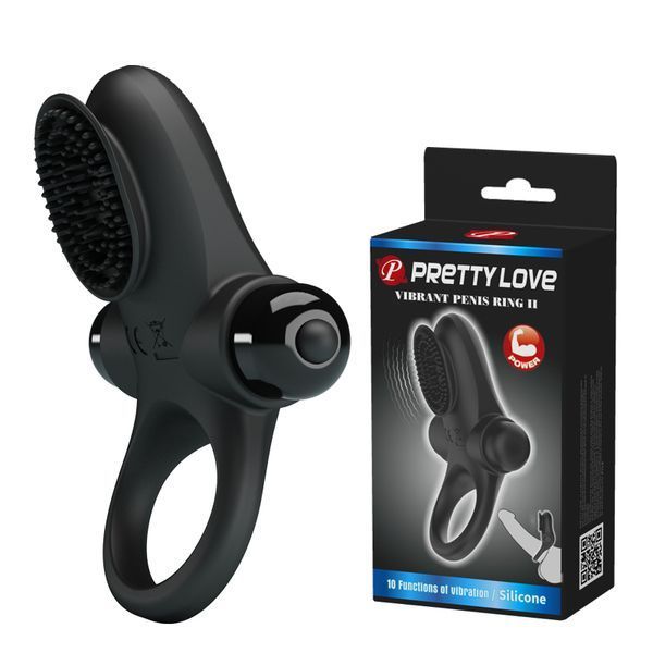 Ерекційне кільце - Pretty Love Vibrant Penis Ring II Black 99 фото