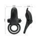Ерекційне кільце - Pretty Love Vibrant Penis Ring Black 101 фото 4
