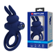 Ерекційне кільце Pretty Love Vibro Penis Ring Bunny III Dark Blue 503 фото