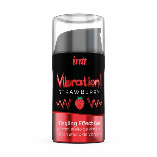 Рідкий вібратор Intt Vibration Strawberry (15 мл)  61 фото