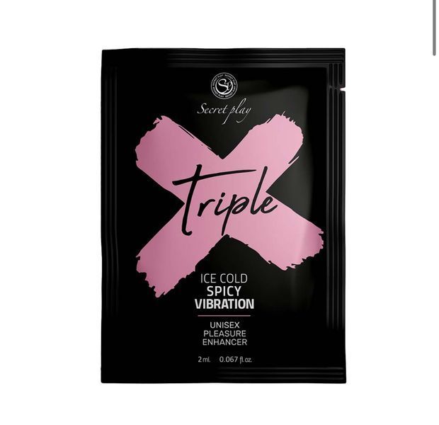 Пробник Secret play збуджуючий гель Triple X Unisex Pleasure Enhancer Gel, 2мл 12 фото