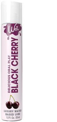 Лубрикант на водній основі Wet Oral Play Black Cherry (30 мл), їстівний, без цукру 331 фото